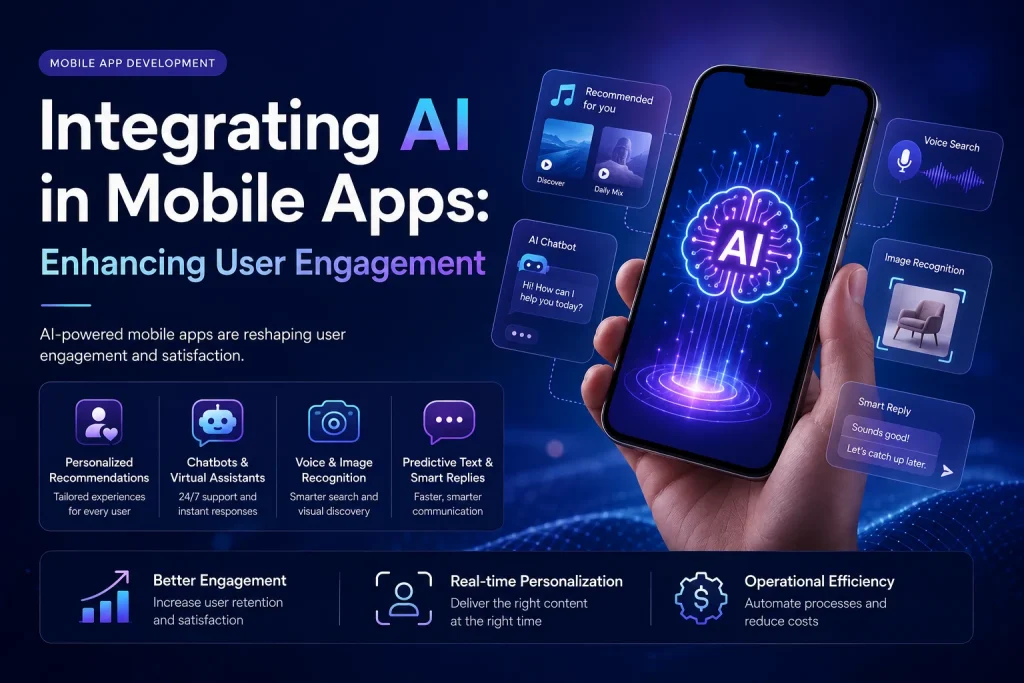 AI integration improving user engagement in mobile apps